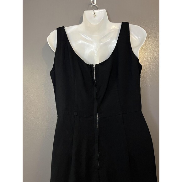 Cathy Gray Inc Dress Womens Medium Black Sleeveless Scoop Neck A-Line Cocktail - Picture 7 of 9